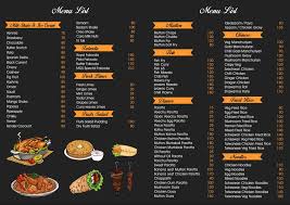 Menu Card
